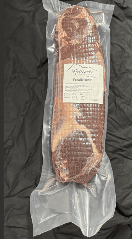 Fjelltørka fenalår benfri, ca 1,3kg-1,390 kg